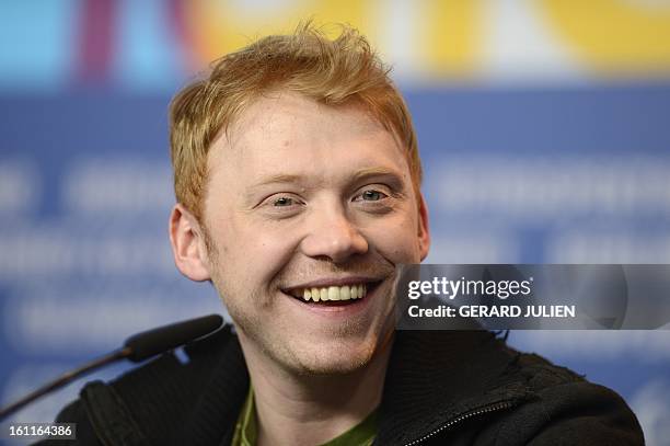 British actor Rupert Grint addresses a press conference for the film "The Necessary Death of Charlie Countryman" competing in the 63rd Berlin...