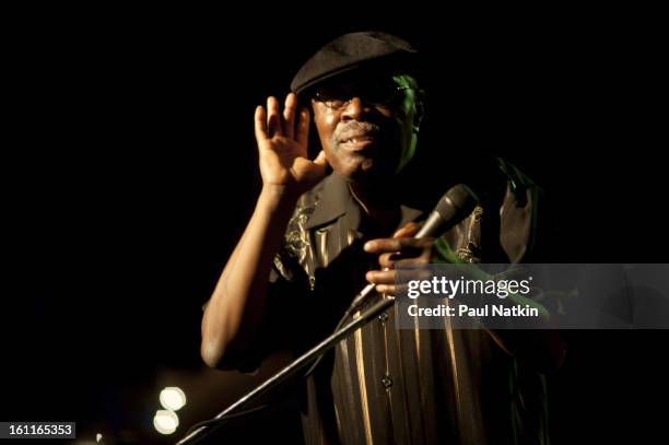 American R&B and soul singer Bobby Allen perform on stage as part of the Ponderosa Stomp at the Howlin' Wolf, New Orleans, Louisiana, September 16,...