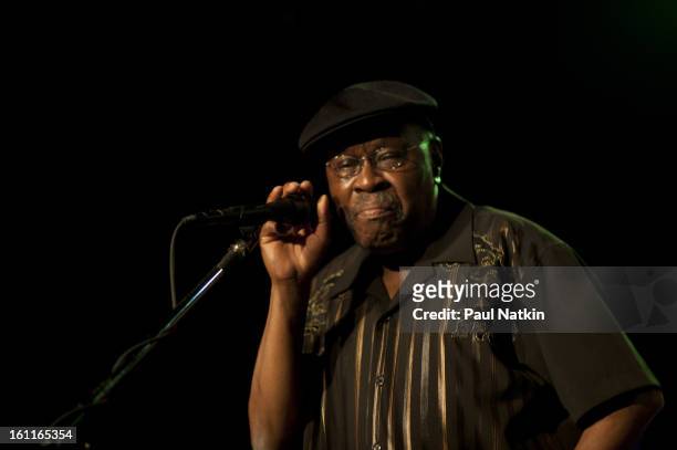American R&B and soul singer Bobby Allen perform on stage as part of the Ponderosa Stomp at the Howlin' Wolf, New Orleans, Louisiana, September 16,...