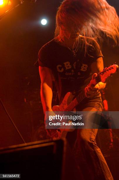 American alternative rock group Alice In Chains perform at Metro, Chicago, Illinois, May 21, 2006. Pictured is guitarist Jerry Cantrell.