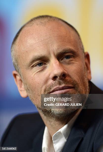 Swedish director Fredrik Bond addresses a press conference for the film "The Necessary Death of Charlie Countryman" during the 63rd Berlinale Film...
