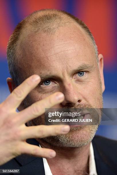 Swedish director Fredrik Bond addresses a press conference for the film "The Necessary Death of Charlie Countryman" during the 63rd Berlinale Film...
