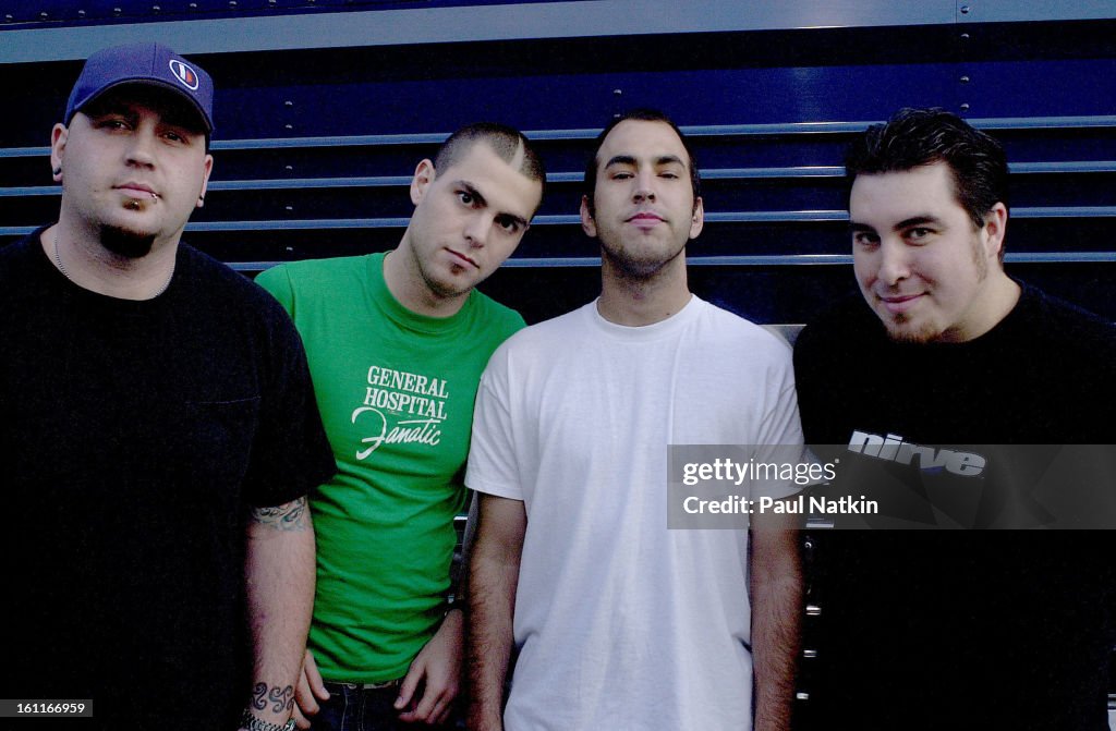 Portait of American alternative rock group Alien Ant Farm as they ...
