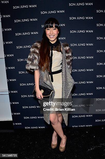 Singer Baiyu attends Son Jung Wan during Fall 2013 Mercedes-Benz Fashion Week at The Studio at Lincoln Center on February 9, 2013 in New York City.