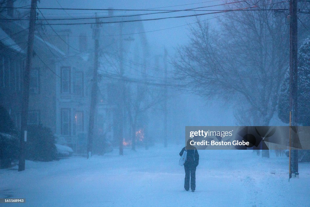 Winter Storm Strikes Massachusetts