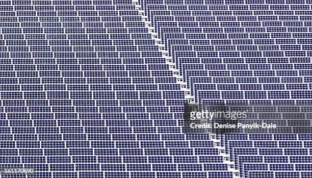 Some of the 3,728 solar panels on the front lawn of Alcatel-Lucent Bell Labs Global Headquarters in Murray Hill , New Jersey. The six-acre solar farm...
