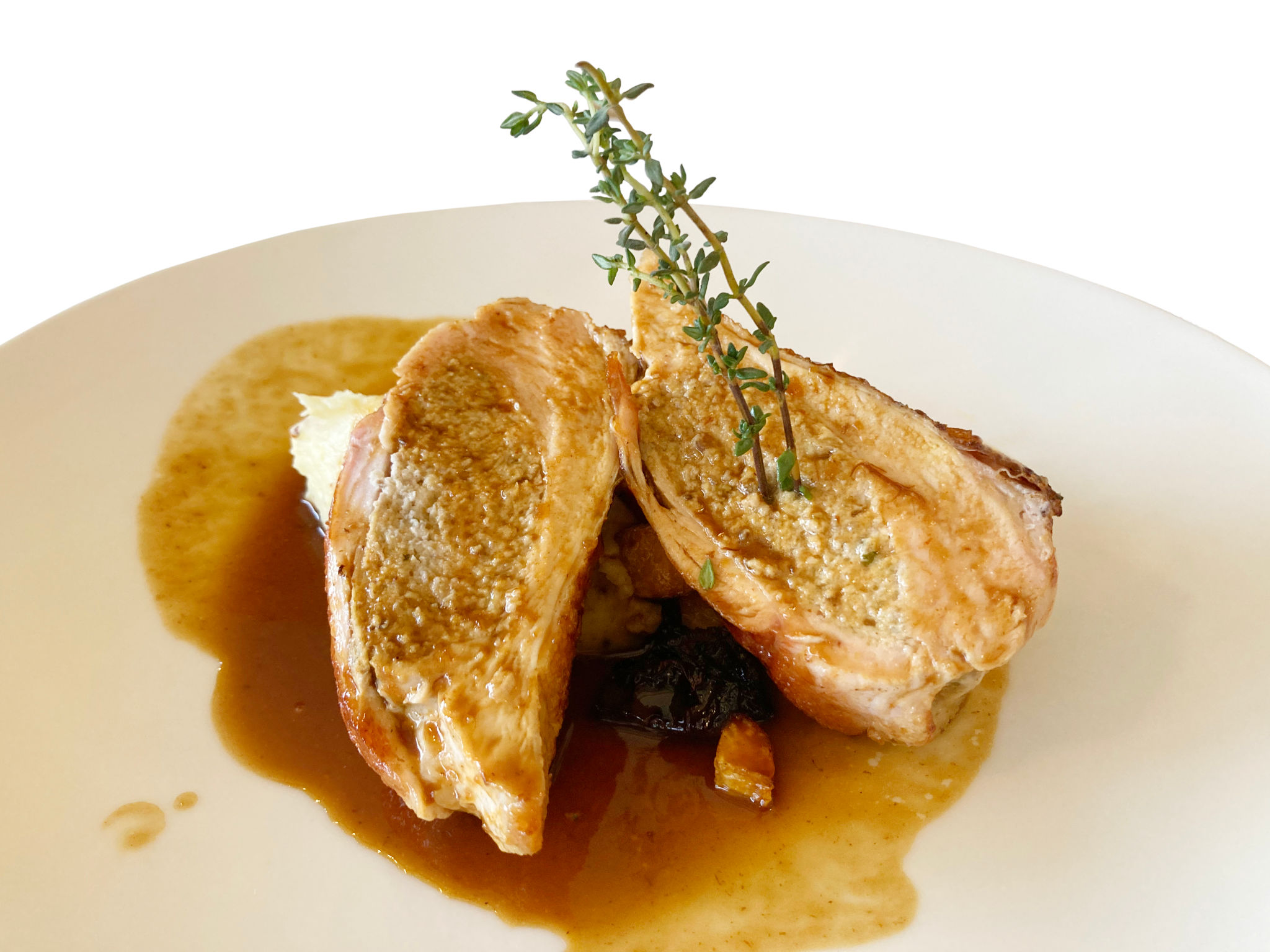 Chicken Stuffed with a Mushroom Mousse Chicken Stuffed with a Mushroom Mousse