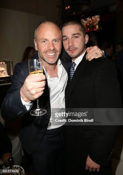 Director Fredrik Bond and actor Shia LeBeouf attend 'The Necessary Death Of Charlie Countryman' Reception during the 63rd Berlinale International...