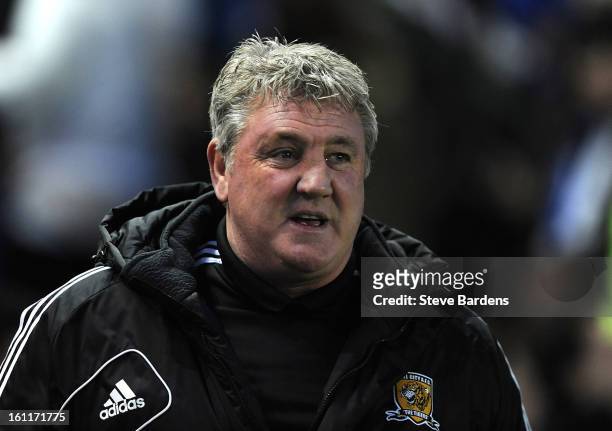 The Hull City manager Steve Bruce during the npower Championship match between Brighton & Hove Albion and Hull City at Amex Stadium on February 9,...