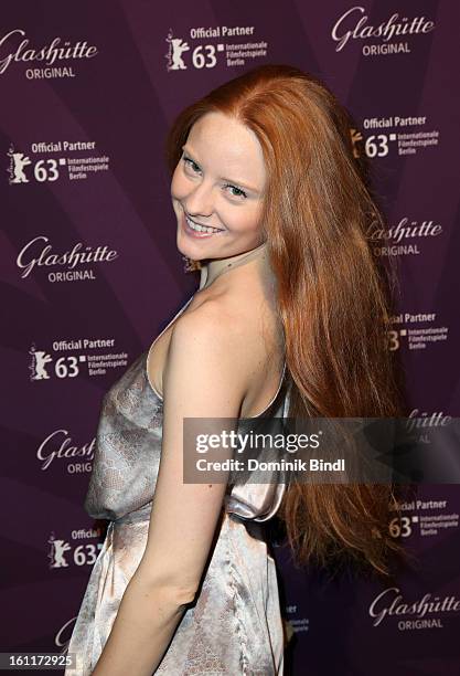 Barbara Meier attends 'The Necessary Death Of Charlie Countryman' Reception during the 63rd Berlinale International Film Festival at the Glashuette...