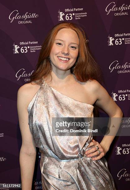 Barbara Meier attends 'The Necessary Death Of Charlie Countryman' Reception during the 63rd Berlinale International Film Festival at the Glashuette...