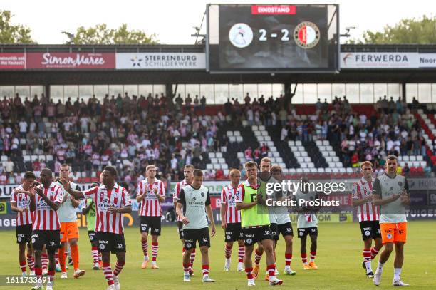 Stadium het Kasteel, Dutch eredivisie, Sparta - Feyenoord, Sparta squad after the match - Photo by Icon sport during the Eredivisie match between...