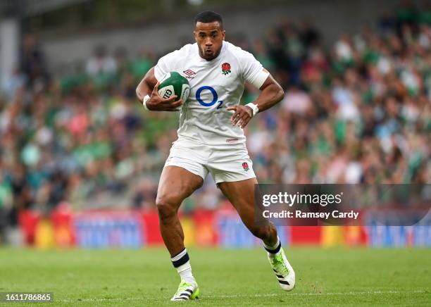 Dublin , Ireland - 19 August 2023; Anthony Watson of England during the Bank of Ireland Nations Series match between Ireland and England at Aviva...