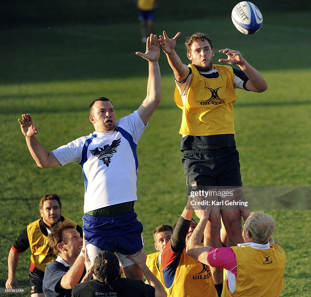 The Glendale Raptors rugby team practiced at Infinity Park Thursday evening,June 2, 2011 in Glendale. The Raptors are hosting the USA National Rugby Finals this weekend. By winning Saturday they would advance to the finals. Karl Gehring/The Denver Post