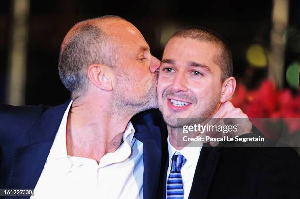 Fredrik Bond and Shia LeBeouf attend the 'The Necessary Death of Charlie Countryman' Premiere during the 63rd Berlinale International Film Festival...