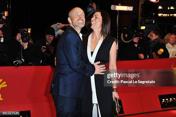 Fredrik Bond and wife attend the 'The Necessary Death of Charlie Countryman' Premiere during the 63rd Berlinale International Film Festival at...