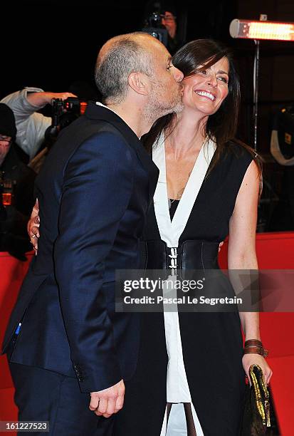 Fredrik Bond and wife attend the 'The Necessary Death of Charlie Countryman' Premiere during the 63rd Berlinale International Film Festival at...
