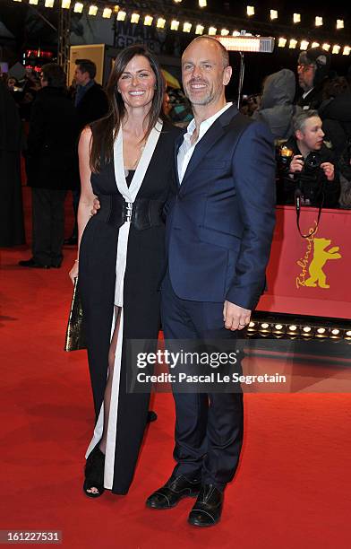 Fredrik Bond and wife attend the 'The Necessary Death of Charlie Countryman' Premiere during the 63rd Berlinale International Film Festival at...