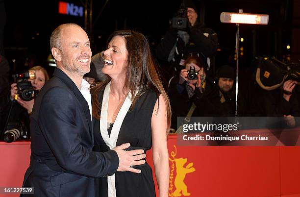 Director Fredrik Bond and partner attend 'The Necessary Death of Charlie Countryman' Premiere during the 63rd Berlinale International Film Festival...