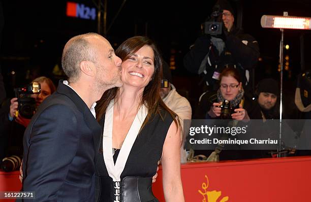Director Fredrik Bond and partner attend 'The Necessary Death of Charlie Countryman' Premiere during the 63rd Berlinale International Film Festival...