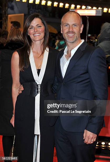 Fredrik Bond and wife attend the 'The Necessary Death of Charlie Countryman' Premiere during the 63rd Berlinale International Film Festival at...