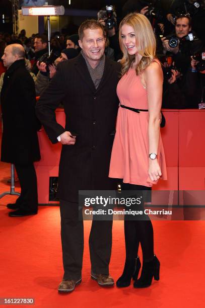 Til Schweiger and Svenja Holtmann attend the 'The Neccessary Death of Charlie Countryman' Premiere during the 63rd Berlinale International Film...