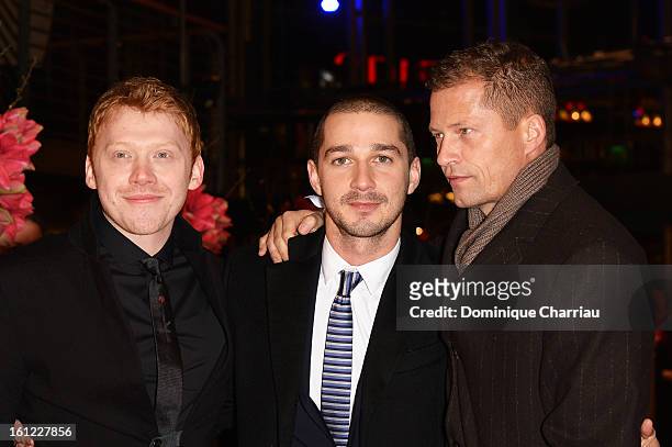 Rupert Grint, Shia LeBeouf and Til Schweiger attend the 'The Neccessary Death of Charlie Countryman' Premiere during the 63rd Berlinale International...