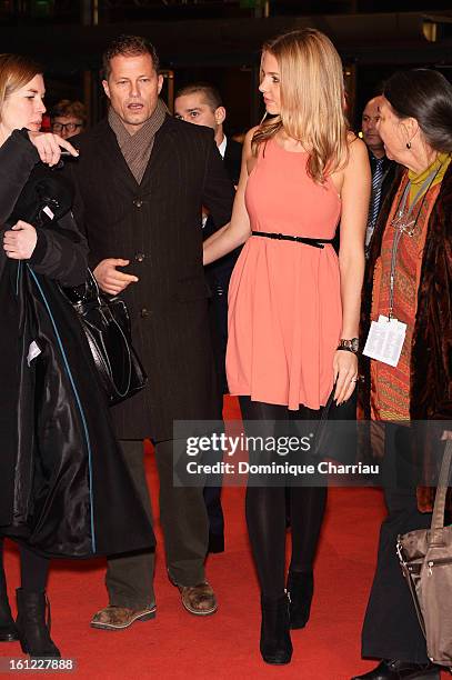 Til Schweiger and Svenja Holtmann attend the 'The Neccessary Death of Charlie Countryman' Premiere during the 63rd Berlinale International Film...