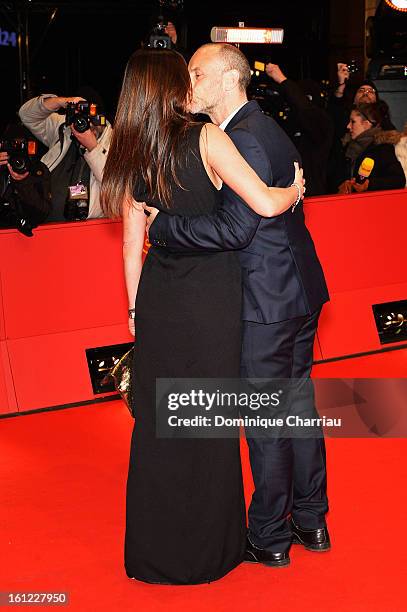 Director Fredrik Bond and partner attend 'The Necessary Death of Charlie Countryman' Premiere during the 63rd Berlinale International Film Festival...