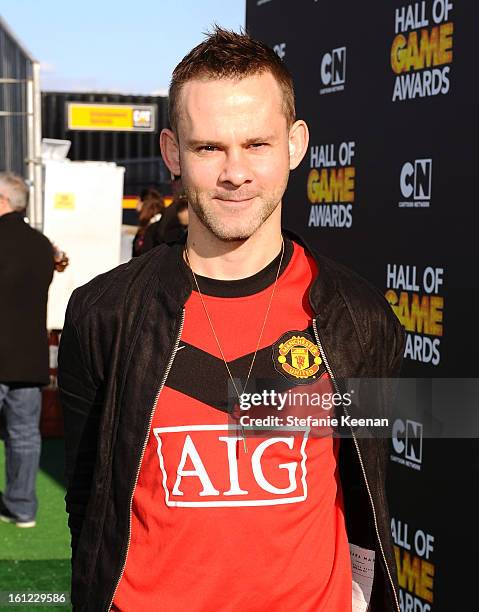 Presenter Dominic Monaghan attends the Third Annual Hall of Game Awards hosted by Cartoon Network at Barker Hangar on February 9, 2013 in Santa...