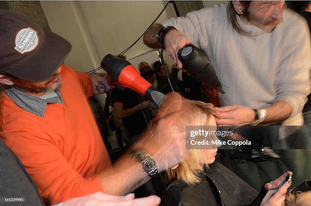 Altuzarra - Backstage - Fall 2013 Mercedes-Benz Fashion Week