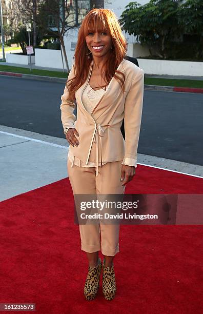 Melvin Franklin widow Kim English attends The Recording Academy Special Merit Awards Ceremony at the Wilshire Ebell Theatre on February 9, 2013 in...