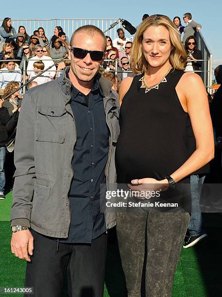 Pro Beach Vollyball player Kerri Walsh attends the Third Annual Hall of Game Awards hosted by Cartoon Network at Barker Hangar on February 9, 2013 in...