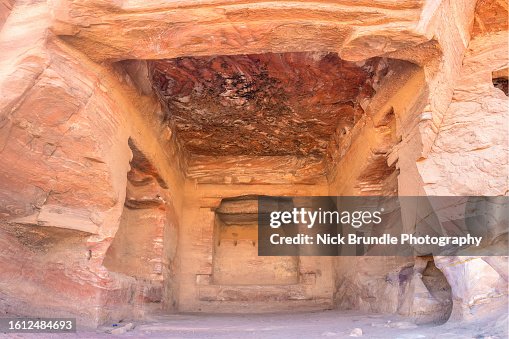 Interior, The Palace Tomb, Petra, Jordan.