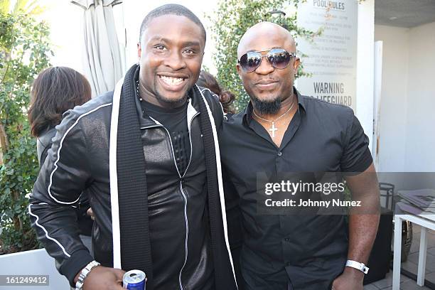 Harmony and Femi Ojetunde attend the ASCAP's Rhythm & Soul Department's 4th Annual GRAMMY Brunch at The London on February 9, 2013 in West Hollywood,...