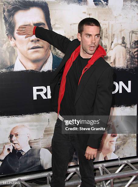 Actor Drew Fuller arrives to the premiere of "Rendition" at the Academy of Motion Pictures Arts and Sciences on October 10, 2007 in Los Angeles,...