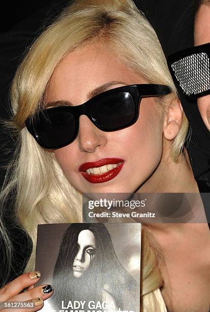 Lady Gaga appears at In-Store Appearance at Best Buy on November 23, 2009 in Los Angeles, California.