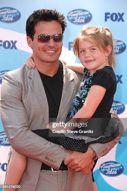 Antonio Sabato Jr. And daughter Mina arrive at the American Idol Season 8 Grand Finale held at Nokia Theatre L.A. Live on May 20, 2009 in Los...