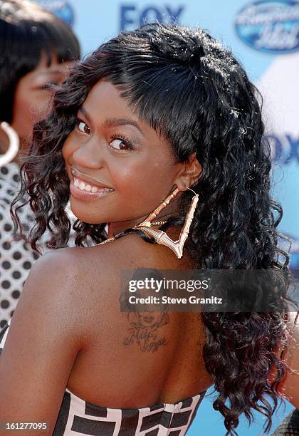 Paris Bennett arrives at the American Idol Season 8 Grand Finale held at Nokia Theatre L.A. Live on May 20, 2009 in Los Angeles, California.