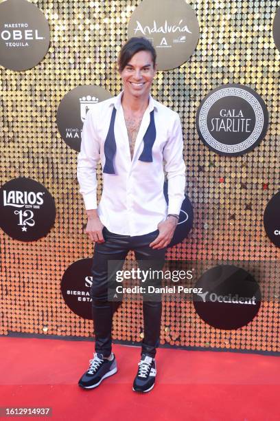 Julio Iglesias Jr attends Starlite Gala on August 13, 2023 in Marbella, Spain.