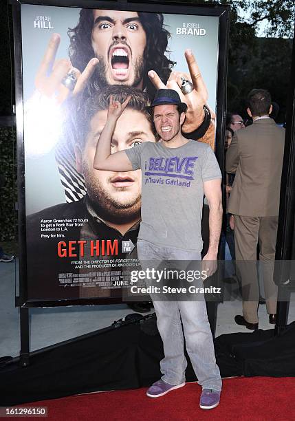 Perez Hilton attends the "Get Him To The Greek" Los Angeles Premiere at The Greek Theatre on May 25, 2010 in Los Angeles, California.