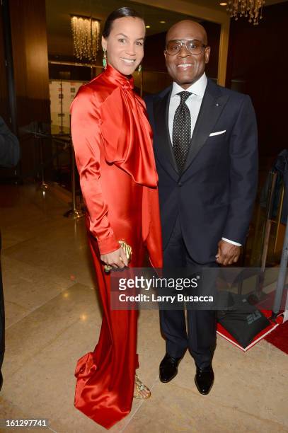 Epic Records Chairman/CEO Antonio 'L.A.' Reid and Erica Reid arrive at the 55th Annual GRAMMY Awards Pre-GRAMMY Gala and Salute to Industry Icons...