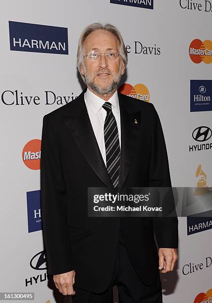 President Neil Portnow arrives at the 55th Annual GRAMMY Awards Pre-GRAMMY Gala and Salute to Industry Icons honoring L.A. Reid held at The Beverly...