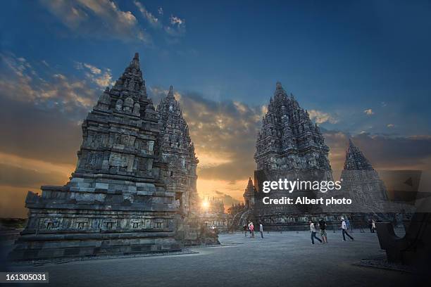 java indonesia - prambanan taman wisata candi - yogyakarta foto e immagini stock