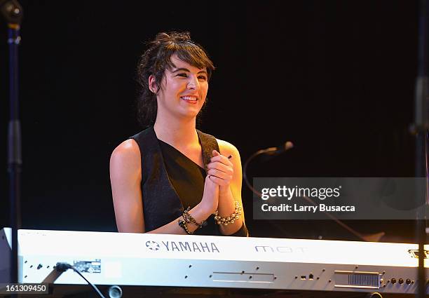 Musician Jesse Smith performs onstage at the 55th Annual GRAMMY Awards Pre-GRAMMY Gala and Salute to Industry Icons honoring L.A. Reid held at The...