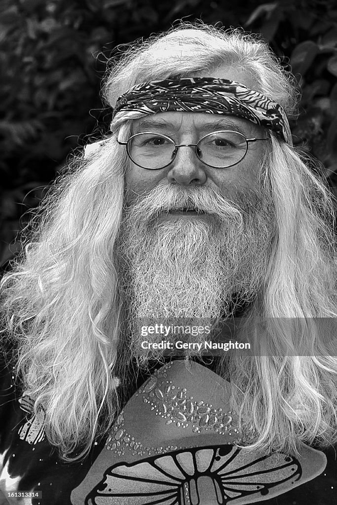 Hippie in Mushroom t shirt