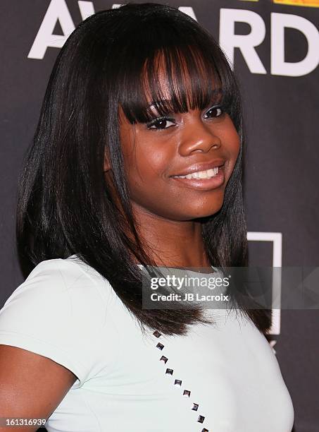 Gabby Douglas attends the Cartoon Network 3rd Annual Hall of Game Awards at Barker Hangar on February 9, 2013 in Santa Monica, California.