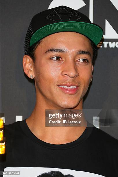 Nyjah Huston attends the Cartoon Network 3rd Annual Hall of Game Awards at Barker Hangar on February 9, 2013 in Santa Monica, California.