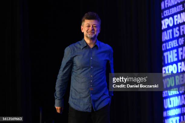 Andy Serkis attends FAN EXPO Chicago at Donald E. Stephens Convention Center on August 13, 2023 in Rosemont, Illinois.
