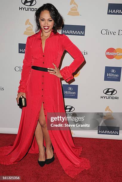 Elle Varner arrives at the 55th Annual GRAMMY Awards Pre-GRAMMY Gala and Salute to Industry Icons honoring L.A. Reid held at The Beverly Hilton on...